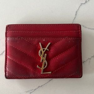 Authentic YSL wallet card case